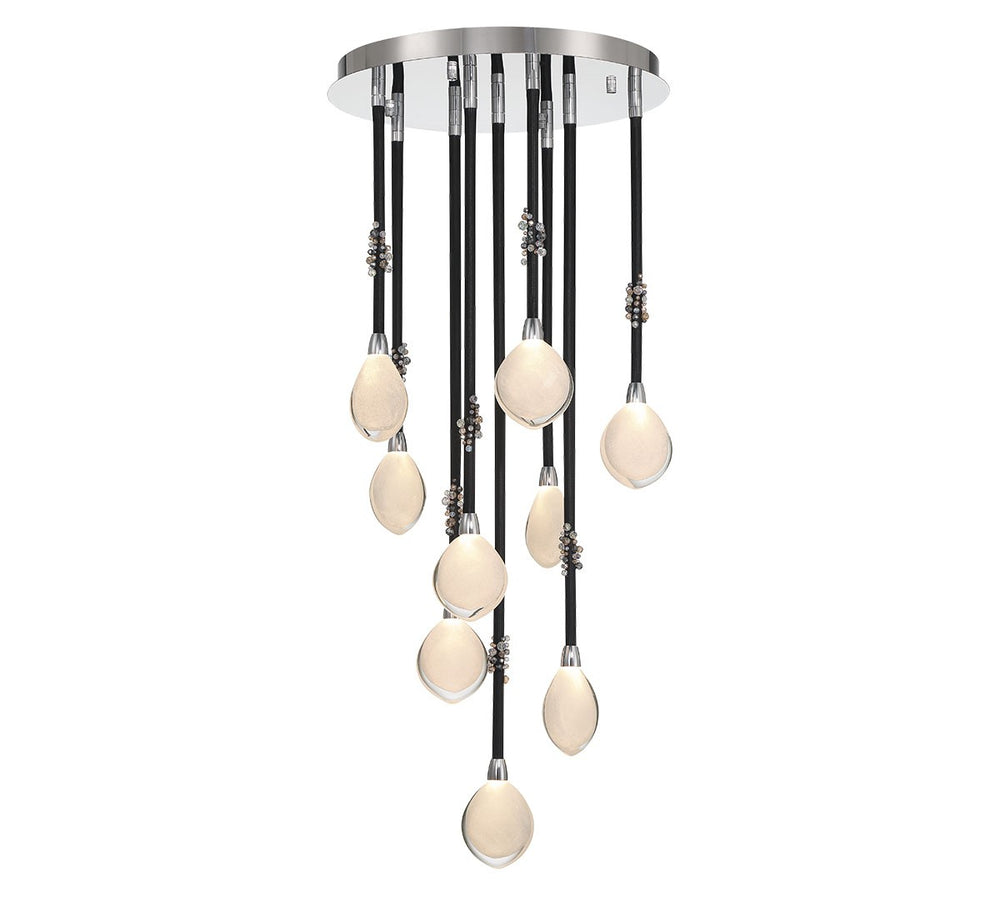 Lib & Co. Canada - LED Chandelier - Bellissima - Black Sleeve- Union Lighting Luminaires Decor