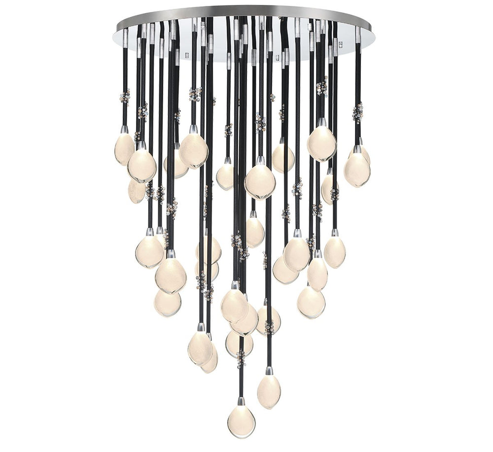 Lib & Co. Canada - LED Chandelier - Bellissima - Black Sleeve- Union Lighting Luminaires Decor