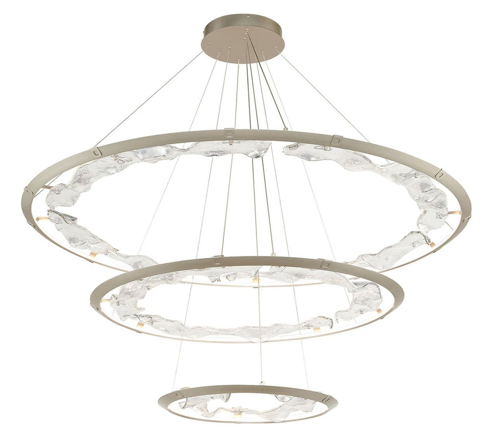 Lib & Co. Canada - LED Chandelier - Nettuno - Brushed Champagne- Union Lighting Luminaires Decor