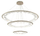 Lib & Co. Canada - LED Chandelier - Nettuno - Brushed Champagne- Union Lighting Luminaires Decor