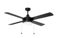 Maxim - 52" Ceiling Fan - Quattro - Black- Union Lighting Luminaires Decor