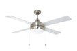 Maxim - 52" Ceiling Fan - Quattro - Satin Nickel- Union Lighting Luminaires Decor