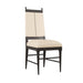 Arteriors - Chair - Keegan - Ebony Wood/Ivory Leather- Union Lighting Luminaires Decor