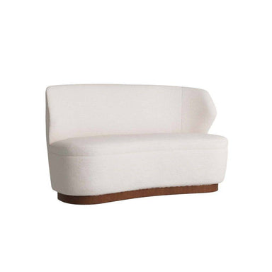 Arteriors - Settee - Pasadena - Cloud Boucle/Dark Walnut- Union Lighting Luminaires Decor