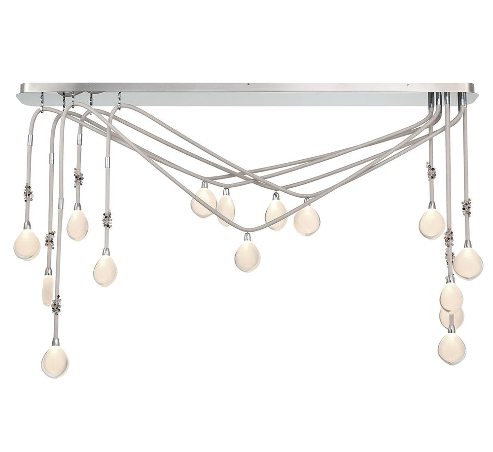 Lib & Co. Canada - LED Chandelier - Bellissima - Silver Sleeve- Union Lighting Luminaires Decor