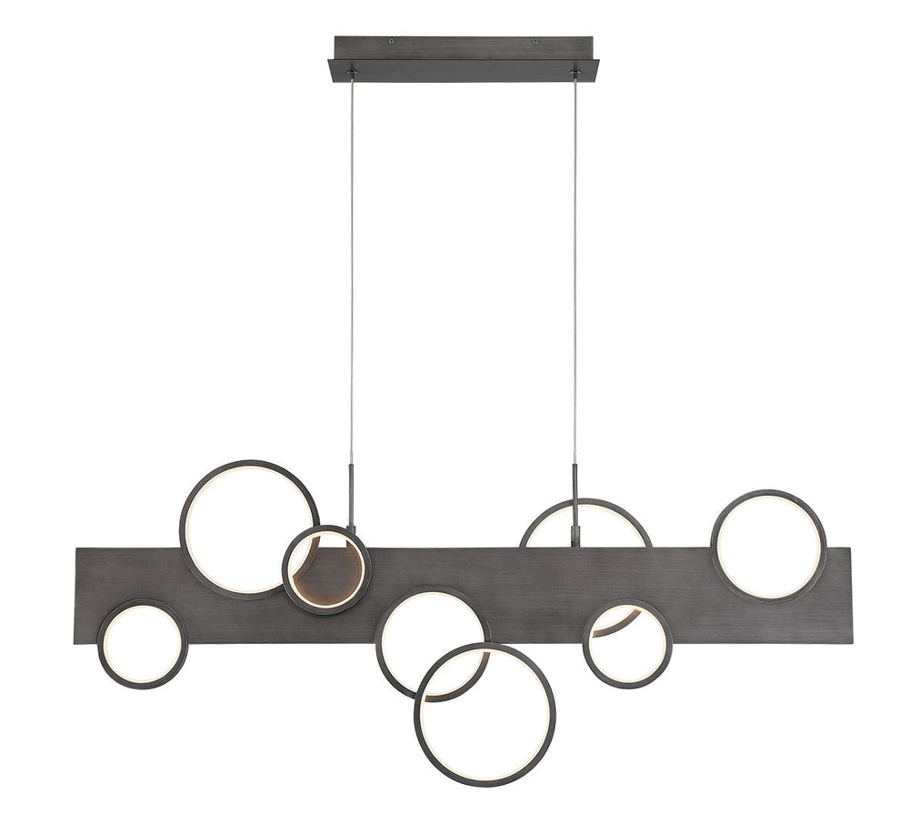 Lib & Co. Canada - LED Chandelier - Torino - Brushed Vintage Grey- Union Lighting Luminaires Decor
