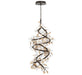 Lib & Co. Canada - LED Chandelier - Pisa - Black with Gold Accent- Union Lighting Luminaires Decor