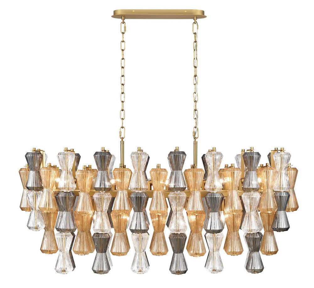Lib & Co. Canada - 13 Light Chandelier - Veneto - Aged Brass- Union Lighting Luminaires Decor
