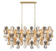 Lib & Co. Canada - 13 Light Chandelier - Veneto - Aged Brass- Union Lighting Luminaires Decor