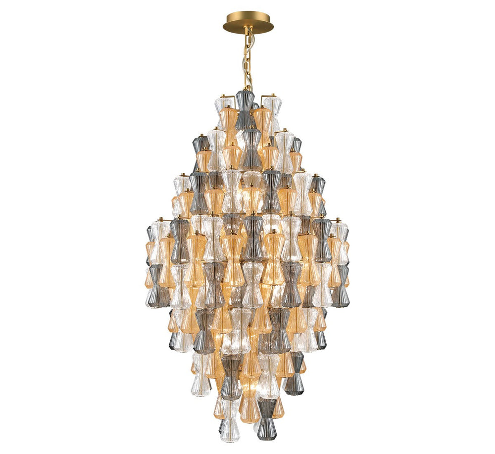 Lib & Co. Canada - 36 Light Chandelier - Veneto - Aged Brass- Union Lighting Luminaires Decor
