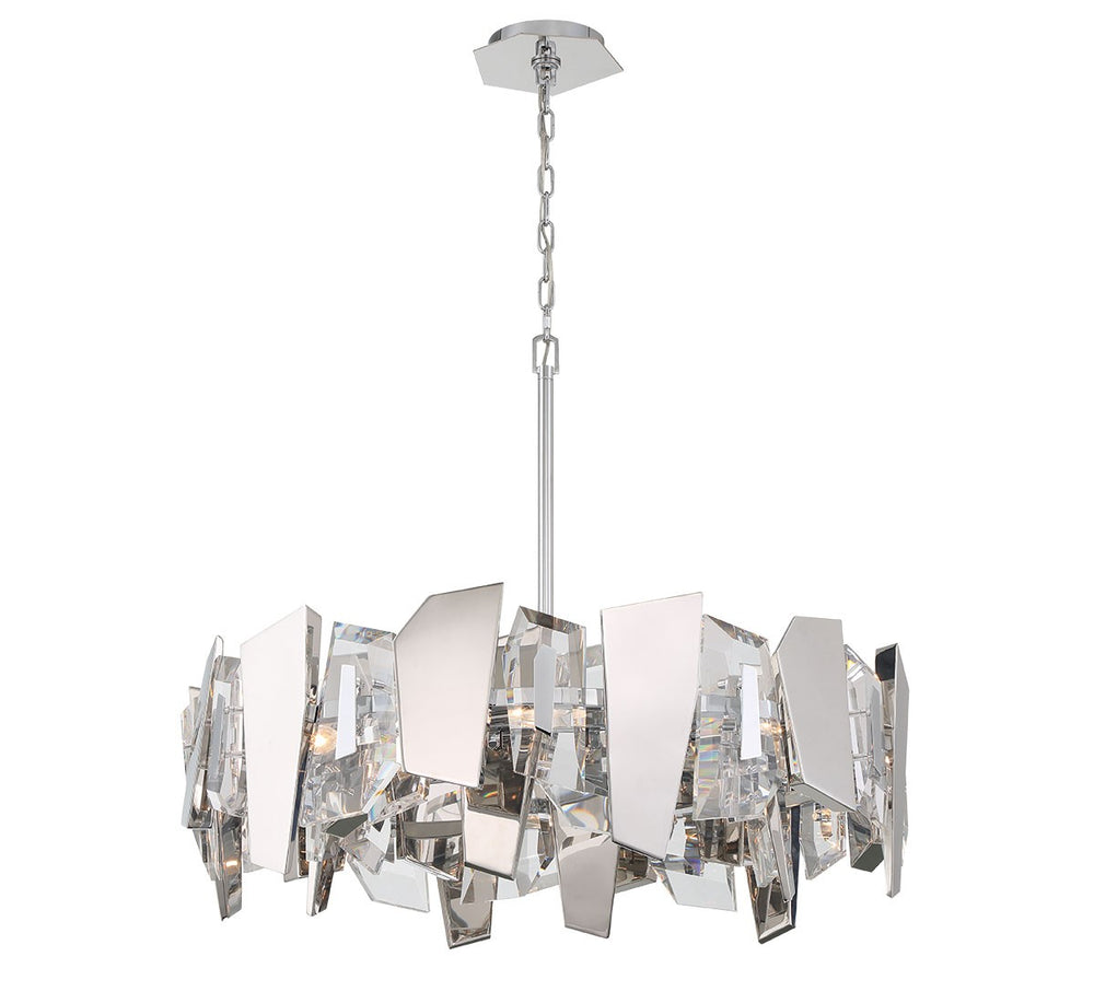 Lib & Co. Canada - Eight Light Chandelier - Castellana - Chrome- Union Lighting Luminaires Decor