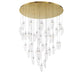 Lib & Co. Canada - LED Chandelier - SORRENTO - Plated Brushed Gold- Union Lighting Luminaires Decor