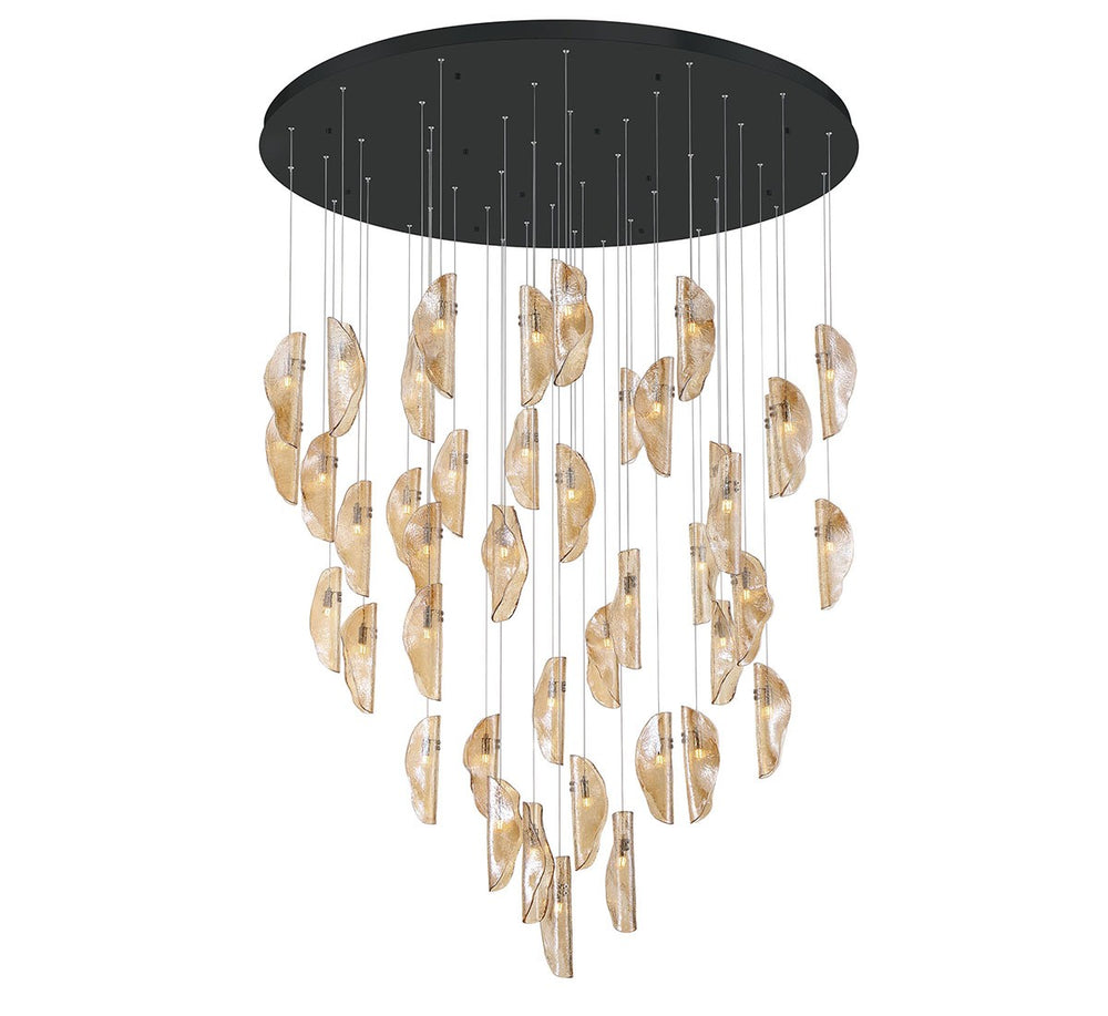 Lib & Co. Canada - LED Chandelier - SORRENTO - Matte Black- Union Lighting Luminaires Decor