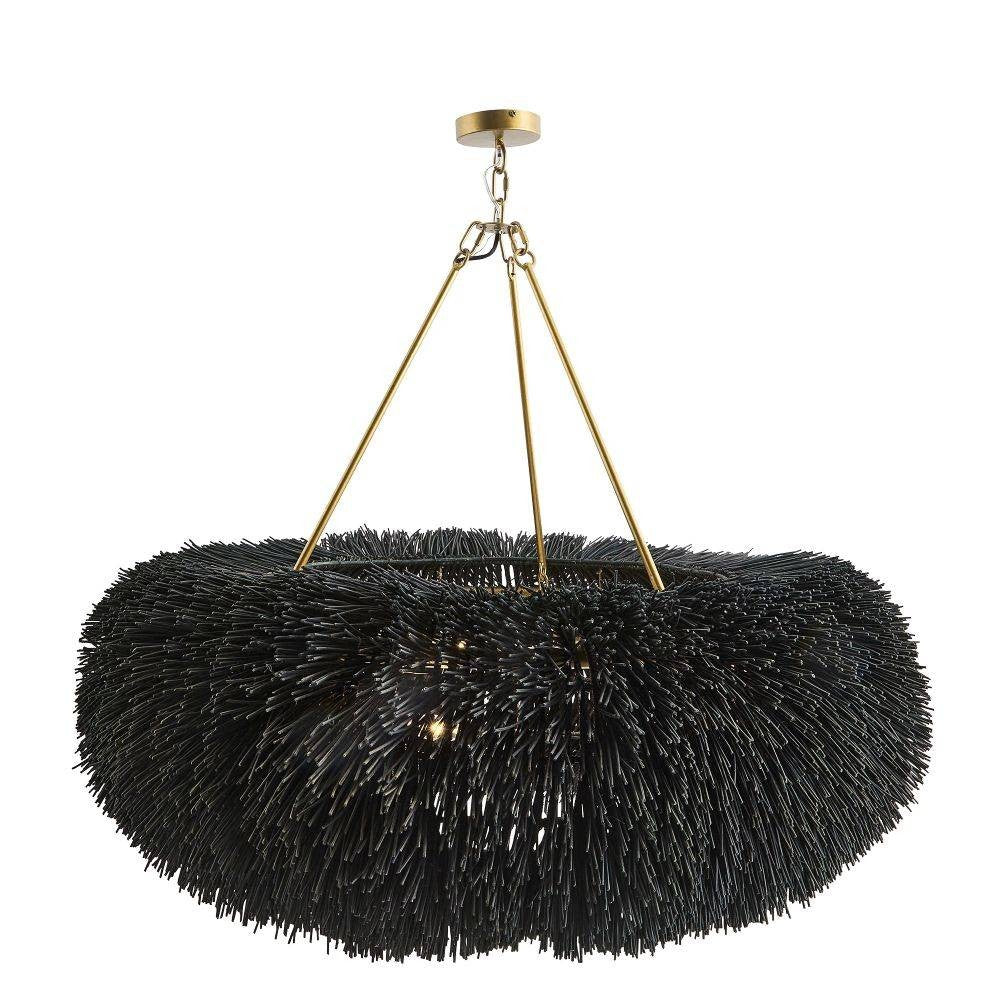 Arteriors - Chandelier - Zaria - Black Stained- Union Lighting Luminaires Decor
