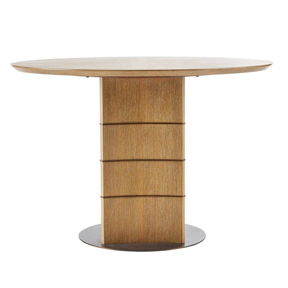 Arteriors - Dining Table - Vetralla - Oyster Oak Veneer/Antique Brass- Union Lighting Luminaires Decor