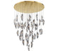 Lib & Co. Canada - LED Chandelier - SORRENTO - Plated Brushed Gold- Union Lighting Luminaires Decor