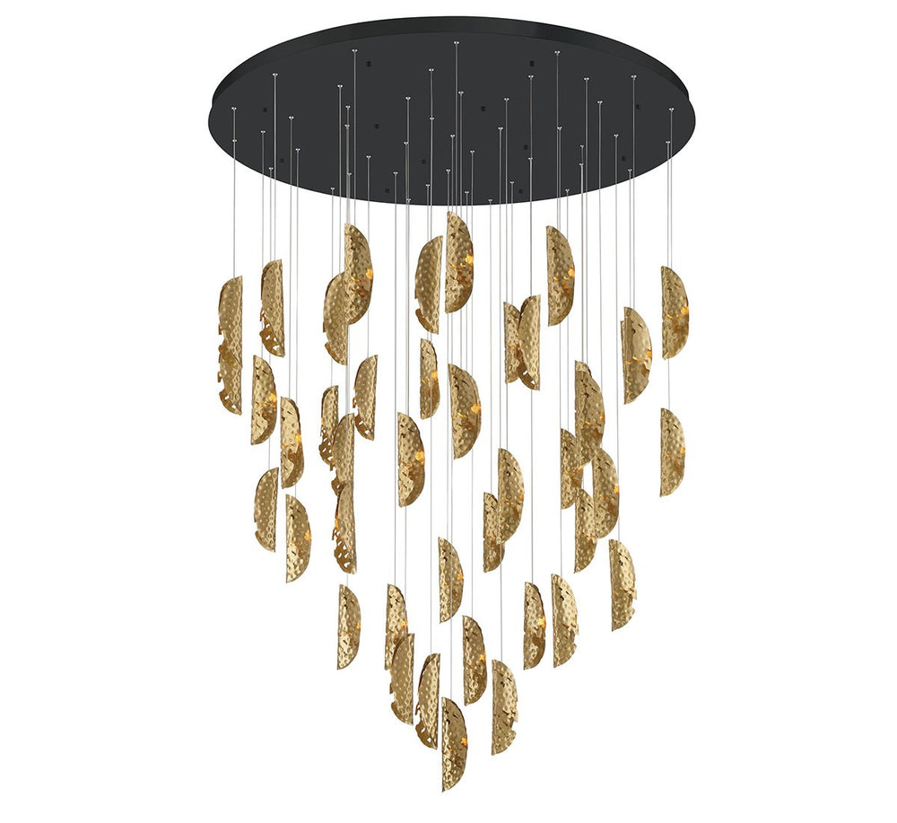Lib & Co. Canada - LED Chandelier - SORRENTO - Matte Black- Union Lighting Luminaires Decor