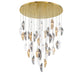 Lib & Co. Canada - LED Chandelier - SORRENTO - Plated Brushed Gold- Union Lighting Luminaires Decor