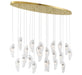 Lib & Co. Canada - LED Chandelier - Sorrento - Gold- Union Lighting Luminaires Decor