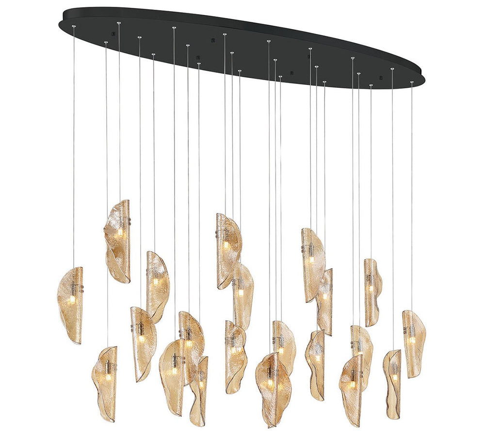 Lib & Co. Canada - LED Chandelier - Sorrento - Black- Union Lighting Luminaires Decor