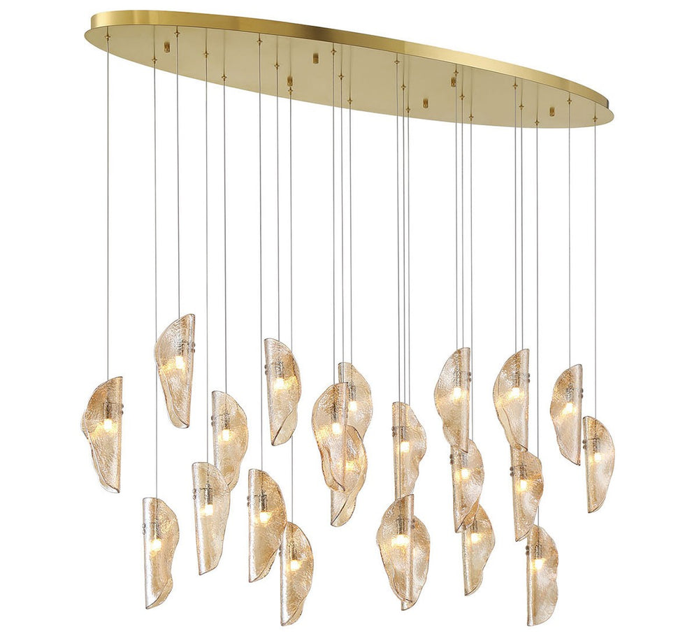 Lib & Co. Canada - LED Chandelier - Sorrento - Gold- Union Lighting Luminaires Decor