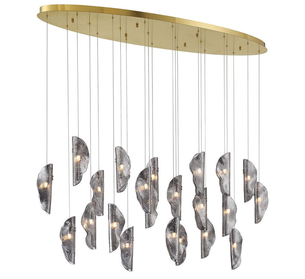 Lib & Co. Canada - LED Chandelier - Sorrento - Gold- Union Lighting Luminaires Decor