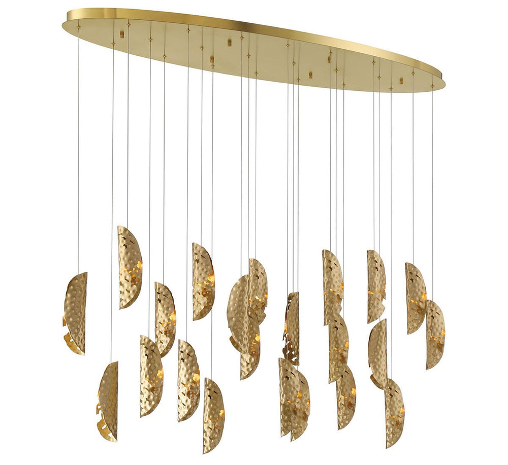 Lib & Co. Canada - LED Chandelier - Sorrento - Gold- Union Lighting Luminaires Decor