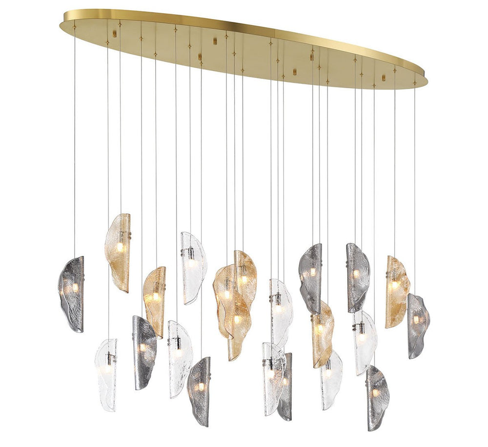 Lib & Co. Canada - LED Chandelier - Sorrento - Gold- Union Lighting Luminaires Decor