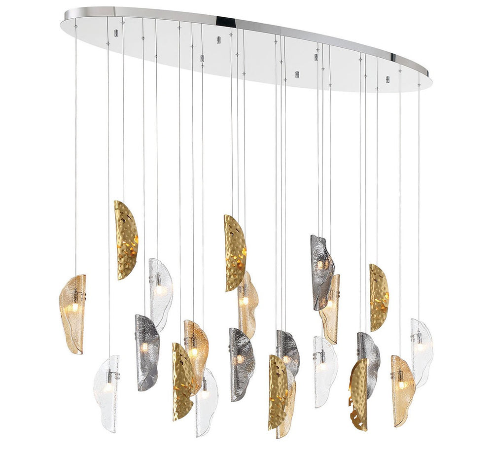 Lib & Co. Canada - LED Chandelier - Sorrento - Chrome- Union Lighting Luminaires Decor