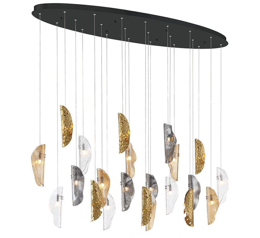 Lib & Co. Canada - LED Chandelier - Sorrento - Black- Union Lighting Luminaires Decor
