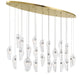 Lib & Co. Canada - LED Chandelier - Sorrento - Plated Brushed Gold- Union Lighting Luminaires Decor