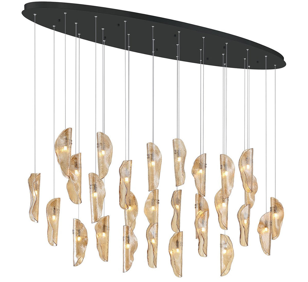 Lib & Co. Canada - LED Chandelier - Sorrento - Matte Black- Union Lighting Luminaires Decor