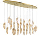 Lib & Co. Canada - LED Chandelier - Sorrento - Plated Brushed Gold- Union Lighting Luminaires Decor