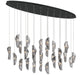Lib & Co. Canada - LED Chandelier - Sorrento - Matte Black- Union Lighting Luminaires Decor