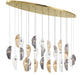 Lib & Co. Canada - LED Chandelier - Sorrento - Plated Brushed Gold- Union Lighting Luminaires Decor