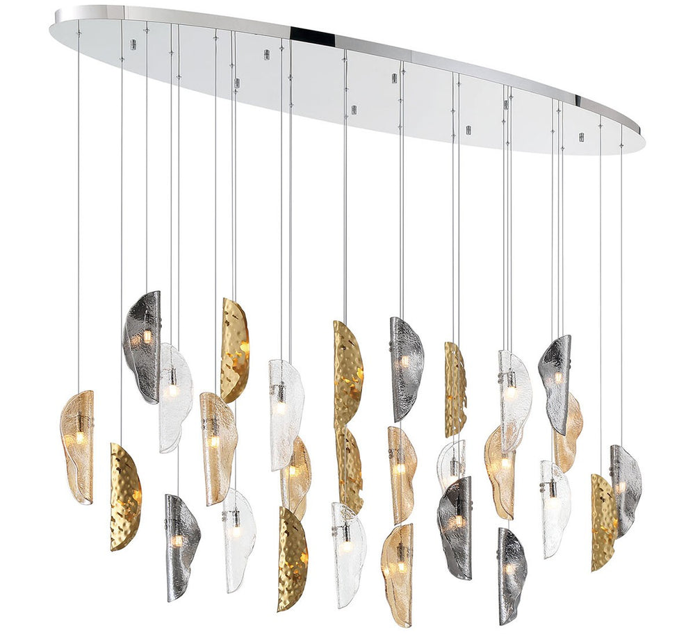 Lib & Co. Canada - LED Chandelier - Sorrento - Chrome- Union Lighting Luminaires Decor