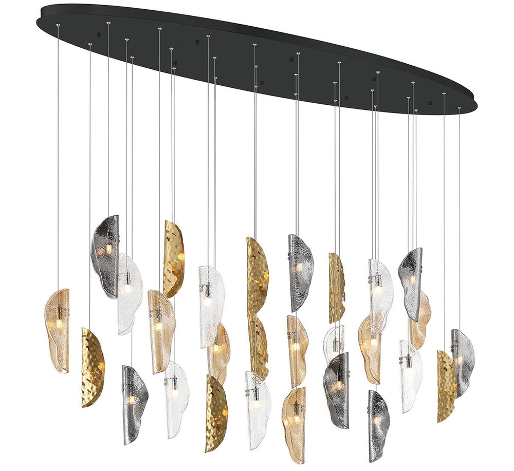 Lib & Co. Canada - LED Chandelier - Sorrento - Matte Black- Union Lighting Luminaires Decor