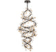 Lib & Co. Canada - LED Chandelier - Pisa - Black with Gold Accent- Union Lighting Luminaires Decor