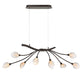 Lib & Co. Canada - LED Chandelier - Modena - Black with Gold Accent- Union Lighting Luminaires Decor