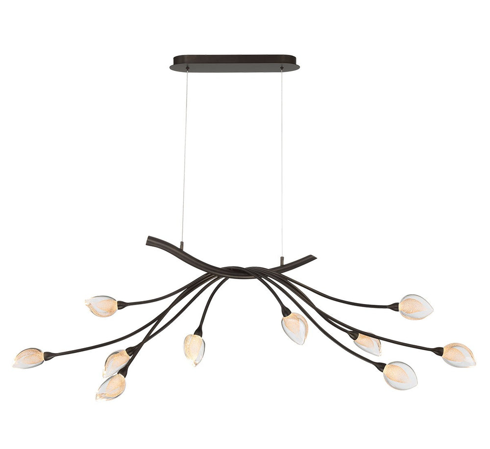 Lib & Co. Canada - LED Chandelier - Modena - Black with Gold Accent- Union Lighting Luminaires Decor