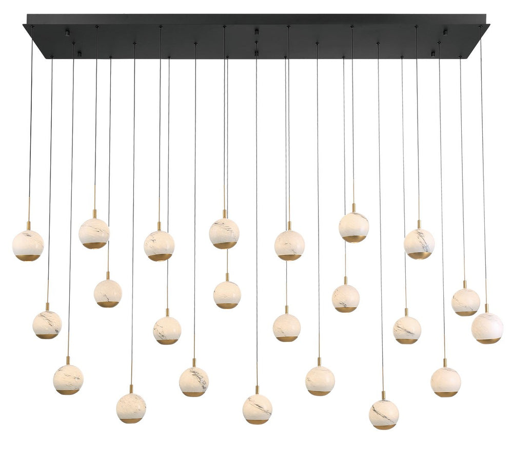 Lib & Co. Canada - LED Chandelier - Baveno - Matte Black- Union Lighting Luminaires Decor