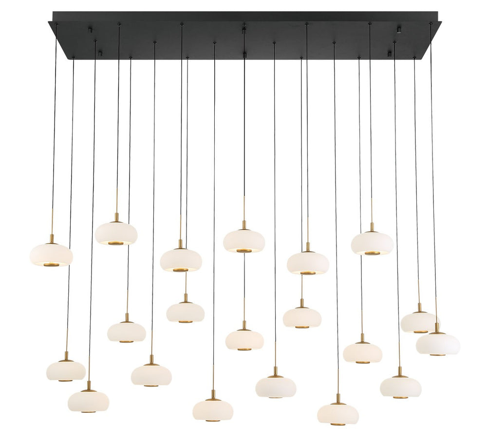 Lib & Co. Canada - LED Chandelier - Adelfia - Matte Black- Union Lighting Luminaires Decor