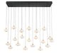 Lib & Co. Canada - LED Chandelier - Adelfia - Matte Black- Union Lighting Luminaires Decor