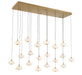 Lib & Co. Canada - LED Chandelier - Adelfia - Painted Antique Brass- Union Lighting Luminaires Decor