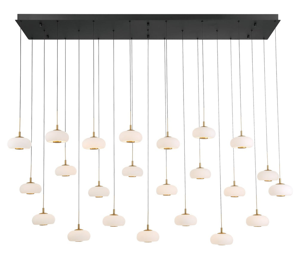 Lib & Co. Canada - LED Chandelier - Adelfia - Matte Black- Union Lighting Luminaires Decor