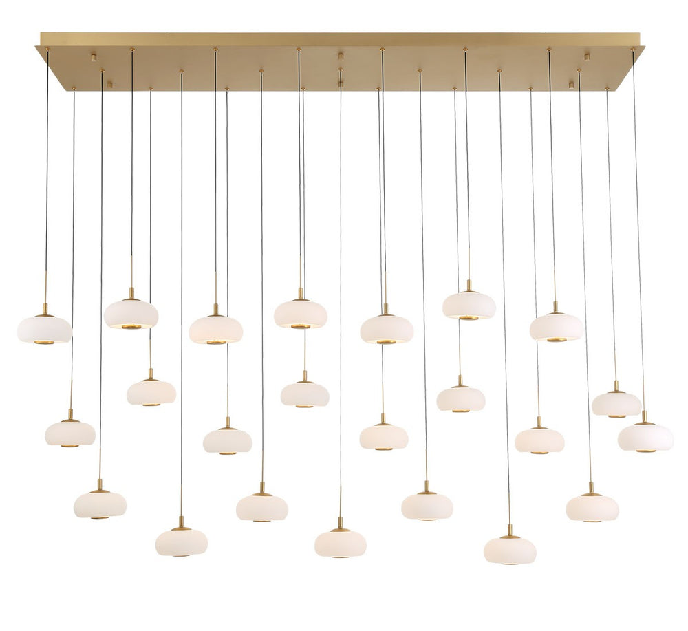 Lib & Co. Canada - LED Chandelier - Adelfia - Painted Antique Brass- Union Lighting Luminaires Decor