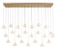 Lib & Co. Canada - LED Chandelier - Adelfia - Painted Antique Brass- Union Lighting Luminaires Decor