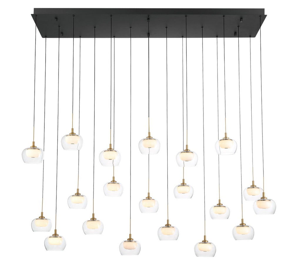 Lib & Co. Canada - LED Chandelier - Manarola - Matte Black- Union Lighting Luminaires Decor