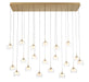 Lib & Co. Canada - LED Chandelier - Manarola - Painted Antique Brass- Union Lighting Luminaires Decor