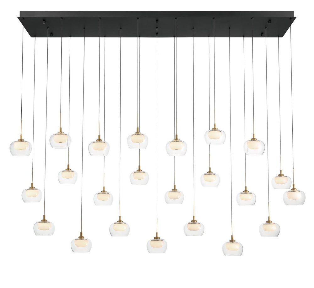 Lib & Co. Canada - LED Chandelier - Manarola - Matte Black- Union Lighting Luminaires Decor